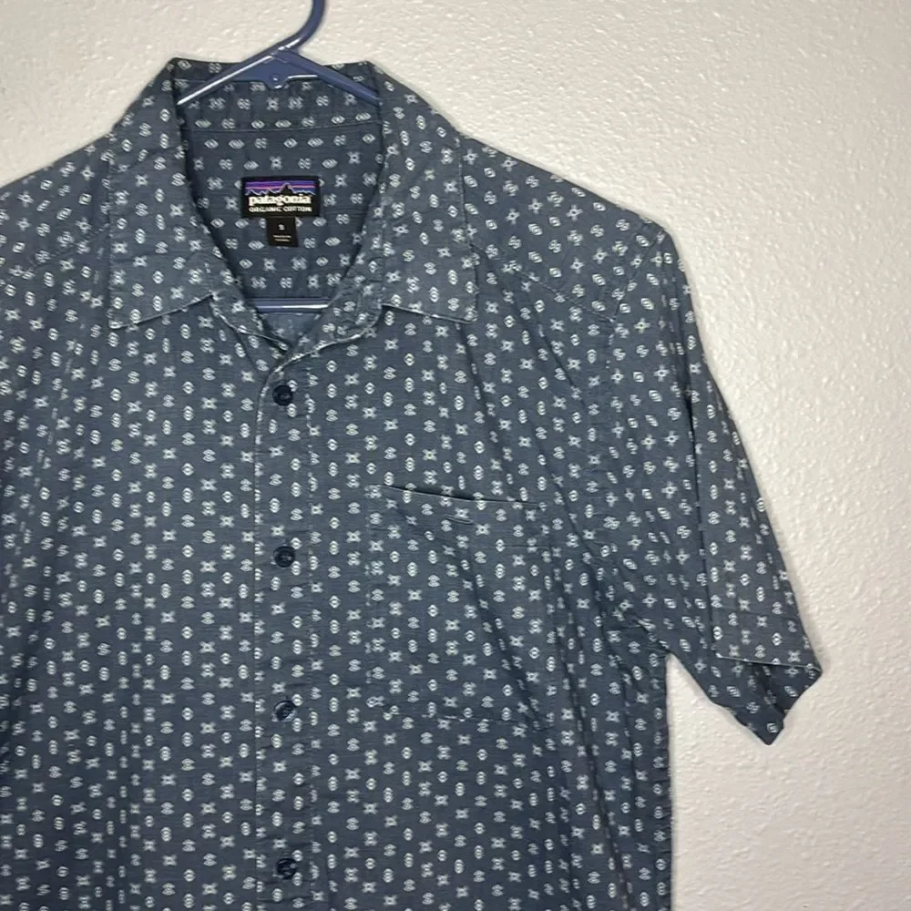 Patagonia Go To Patterned Full Button Front Collared Shirt Size Small - Picture 5 of 11